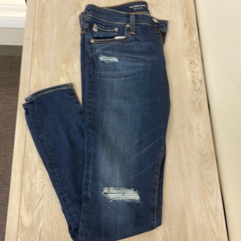 AG Farrah High Rise Distressed Skinny Jean